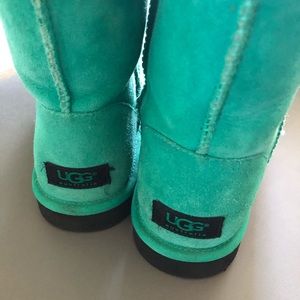 Limited Edition Neon Green Classic Short Uggs